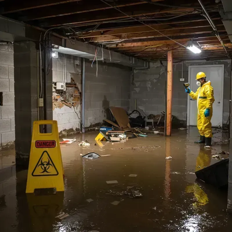 Flooded Basement Electrical Hazard in Phelps County, MO Property