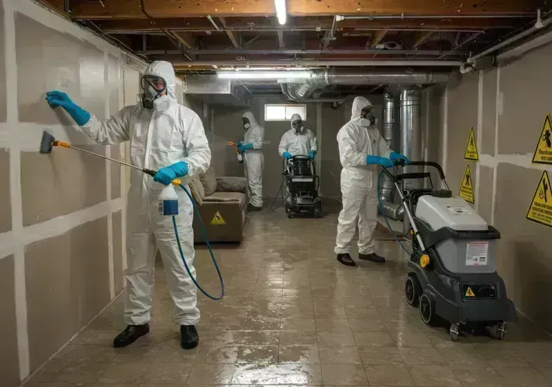 Basement Moisture Removal and Structural Drying process in Phelps County, MO